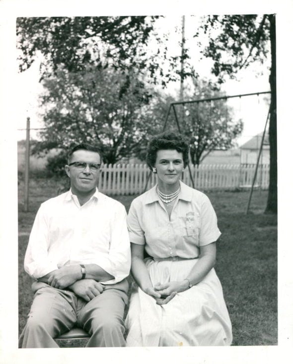 Kristen's grandma and grandpa in 1960.