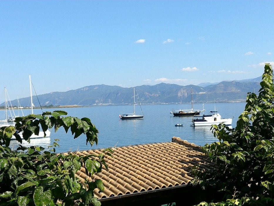 Balcony view of waterfront
