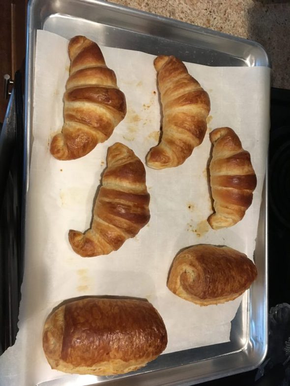 Homemade croissants.