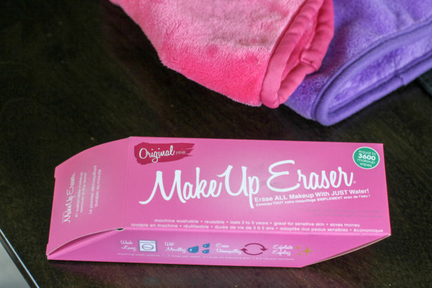 A pink MakeUp Eraser box.