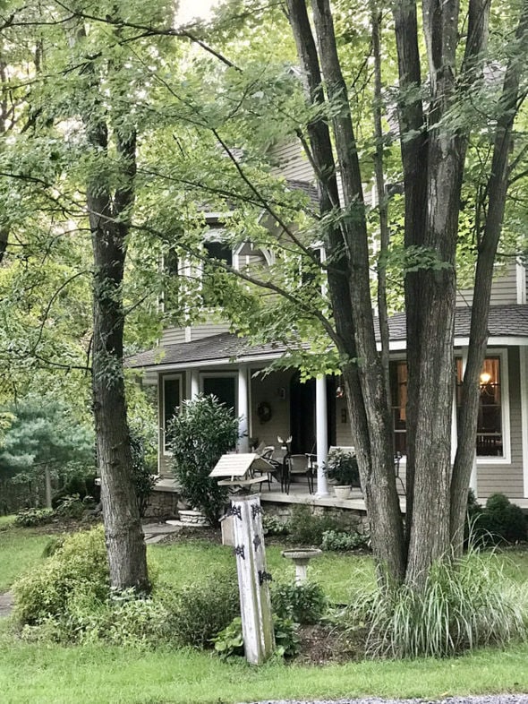 A house in the woods.