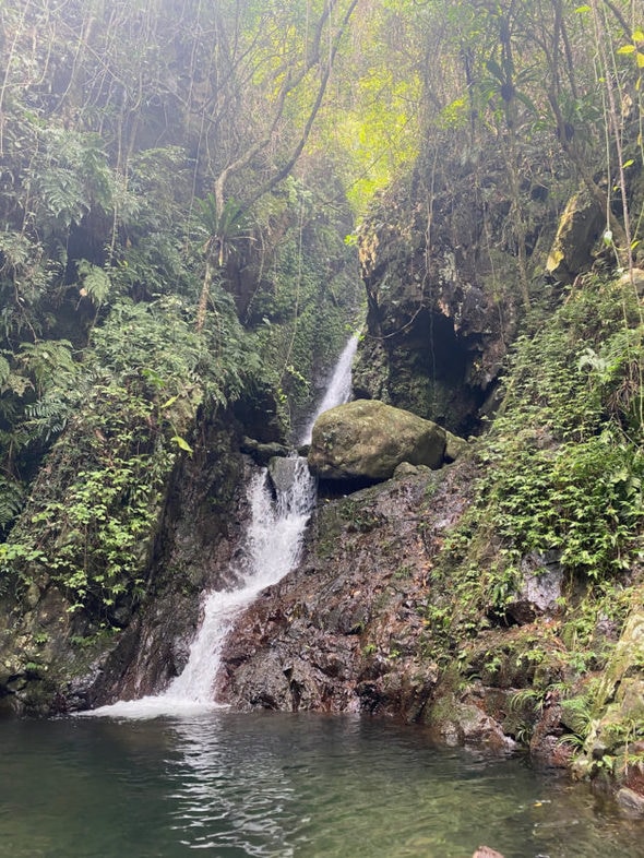 A Hong Kong waterfall.