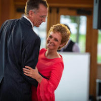 trish dancing with her husband.