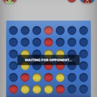 an iPhone connect four game.