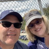 Stevie and her husband.