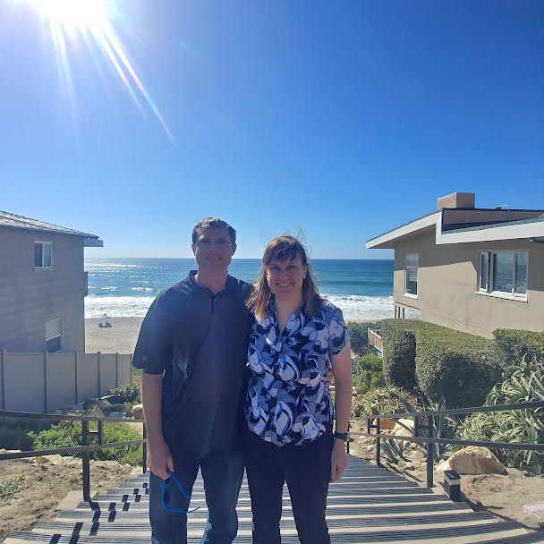 Beth with her boyfriend in San Diego.