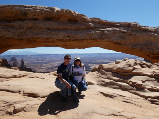 Beth and her boyfriend in Utah.