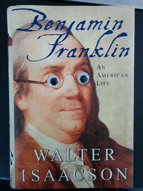 Ben Franklin with google eyes.