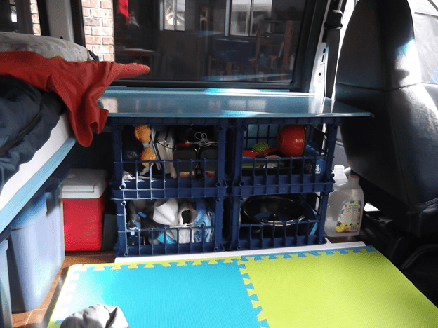 A camper van interior.