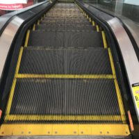 a Target escalator.