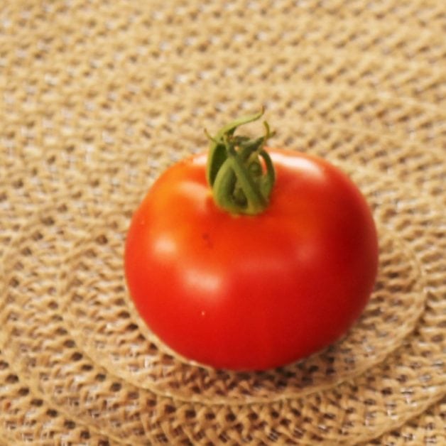 A homegrown tomato.