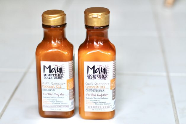 Maui Moisture shampoo and conditioner.