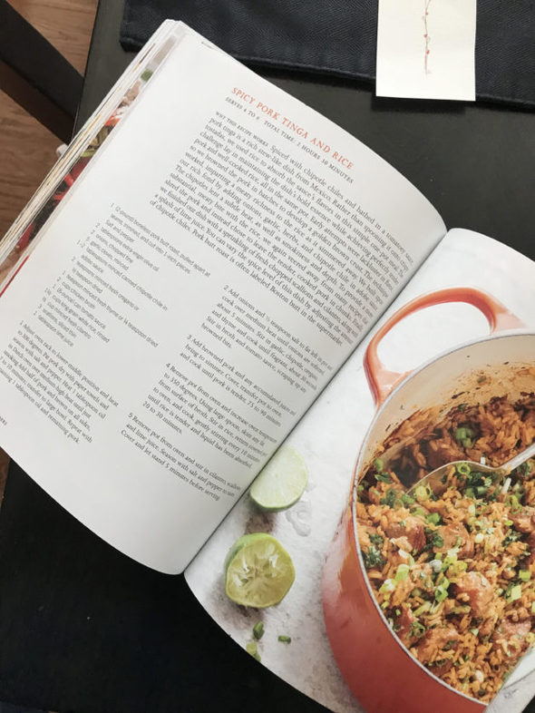 A photo of a page from a cookbook.