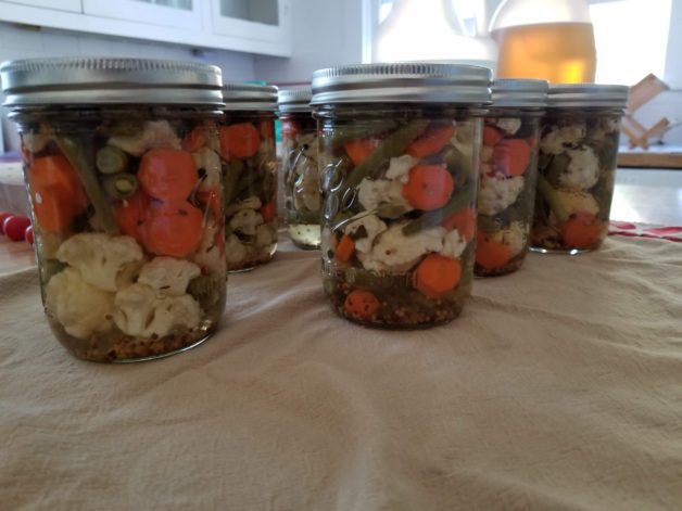 preserved veggies.