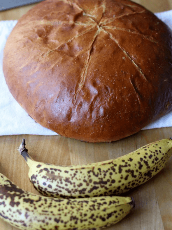 How to make Yeasted Banana Bread Story The Frugal Girl