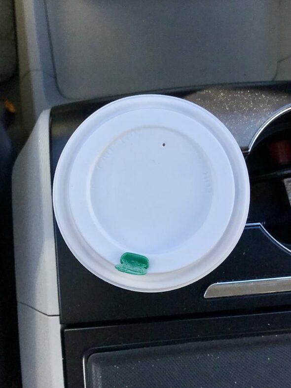 A starbucks cup.