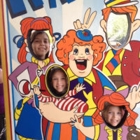 hershey park clown wall.