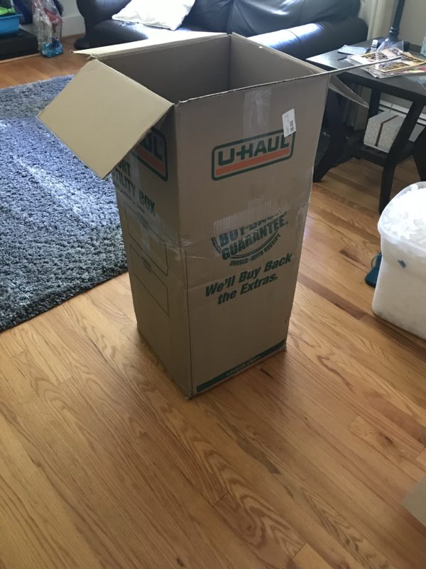 A large uhaul box.
