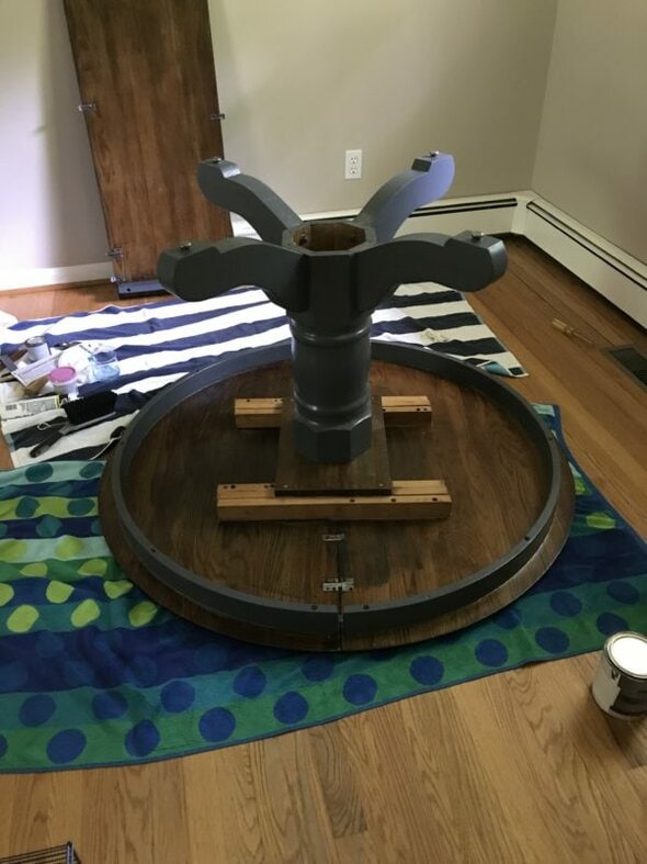 upside-down table