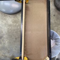 piano bench during repair.