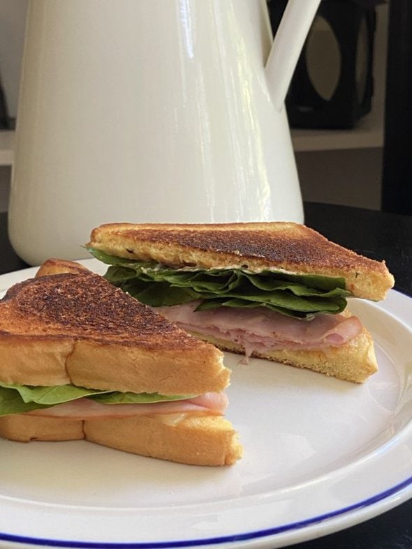 grilled ham sandwich