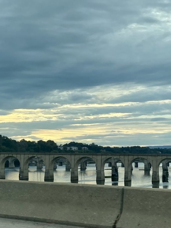 bridges over a river.