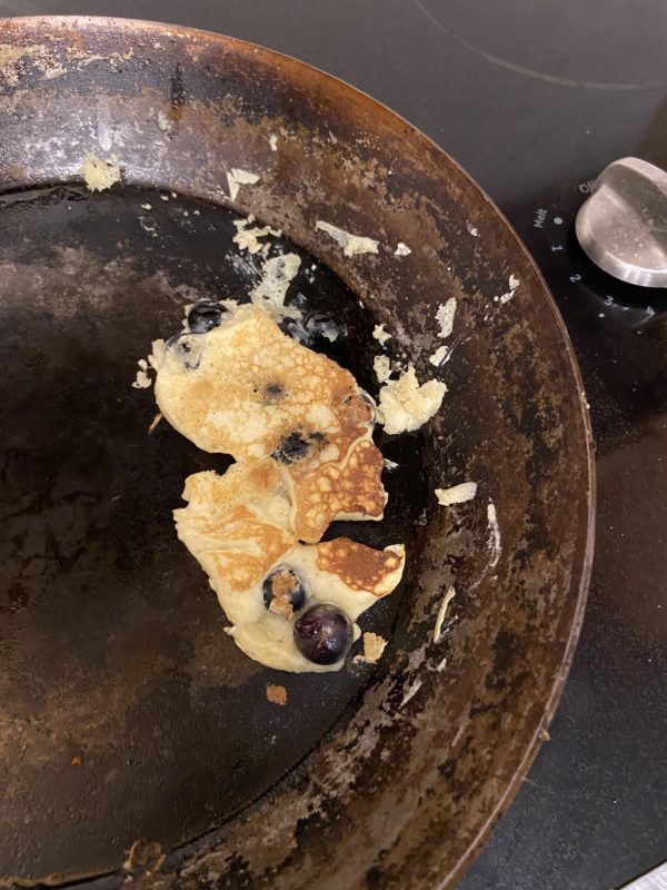a mangled pancake.