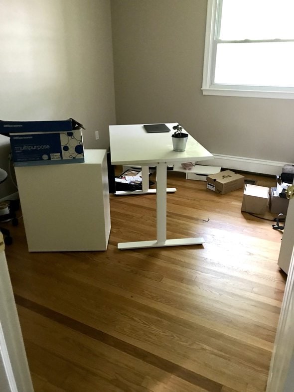 a room full of furniture.