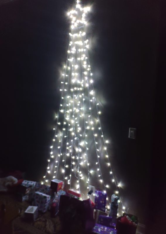 A tree made of lights