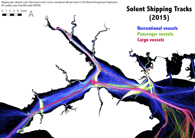shipping map.
