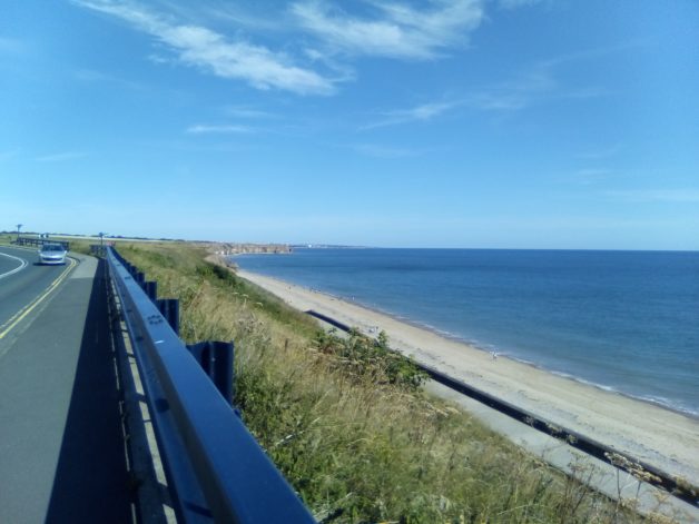 England beach on a sunny day.