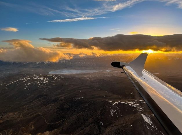 view from a plane.