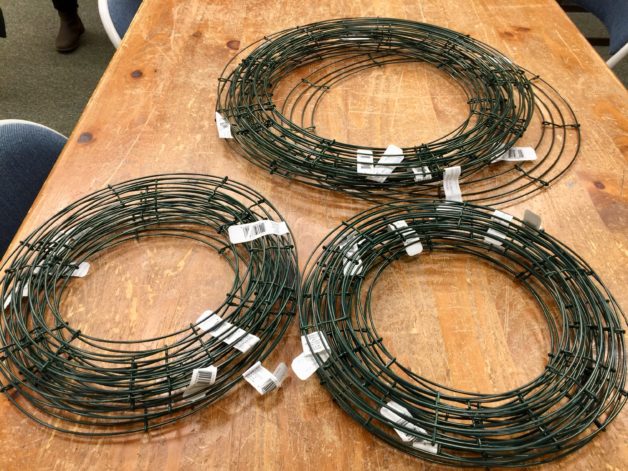 wire wreath forms.