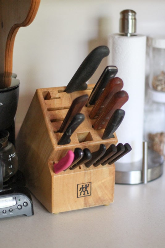 knife block.