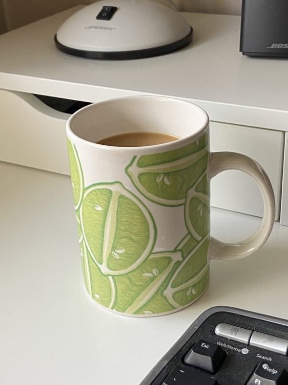 lime mug.