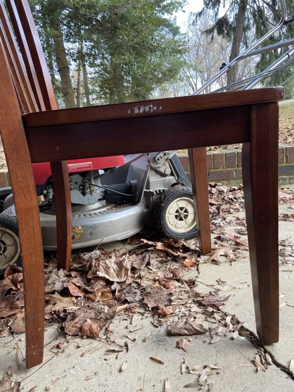 brown dining chair.