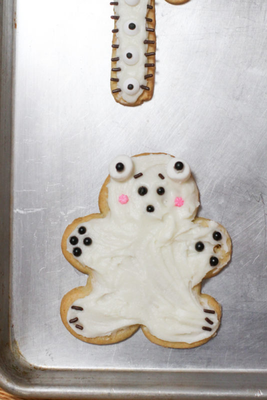 polar bear cookie.