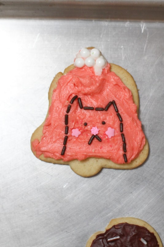 cat bell cookie.