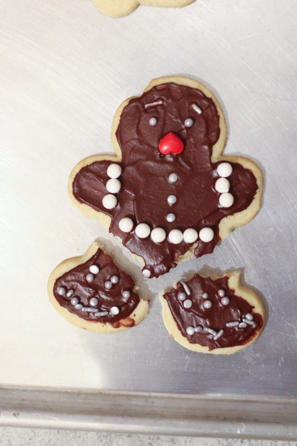 broken gingerbread man.