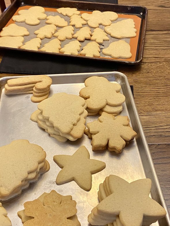 cut-out cookies.