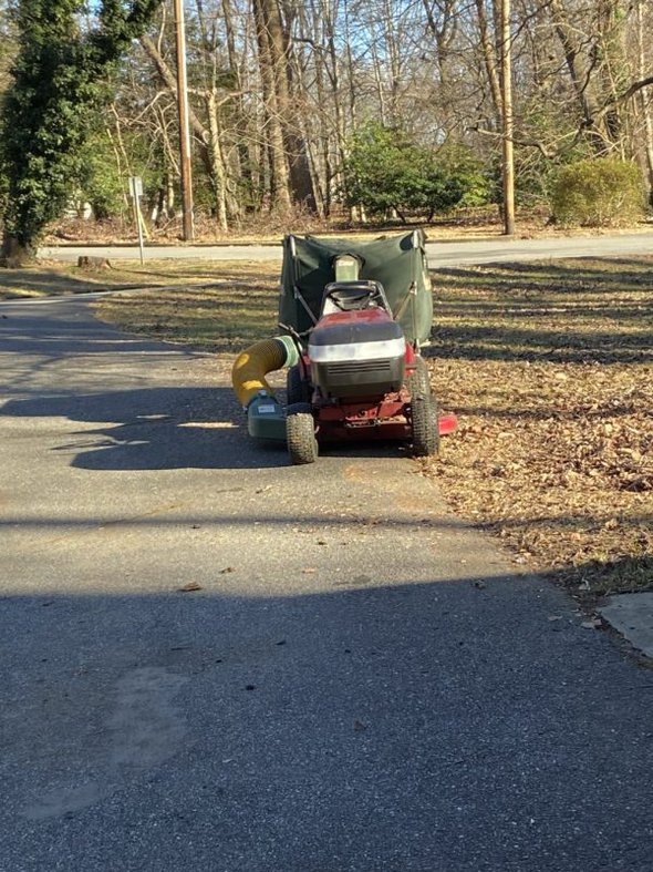 lawn tractor.