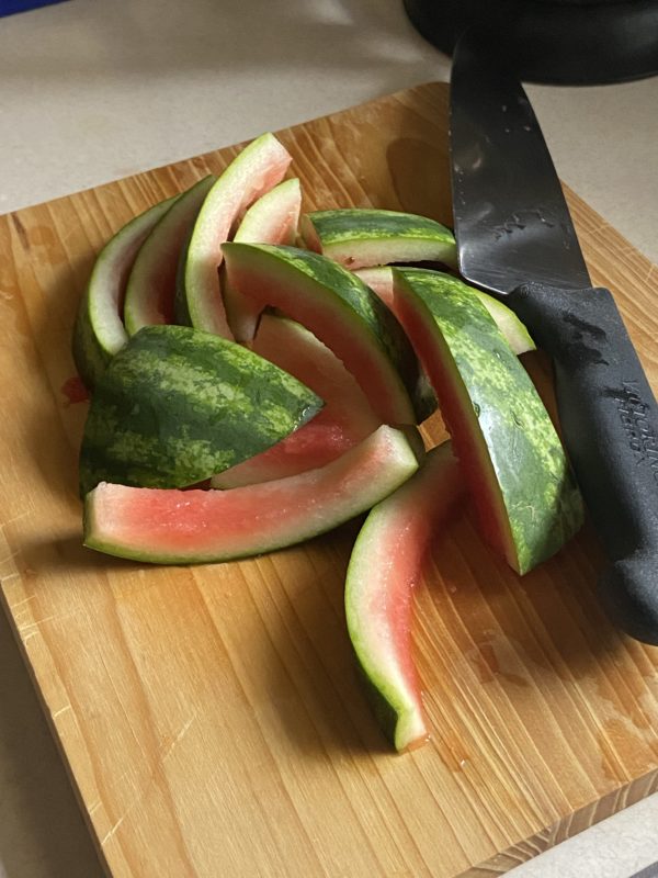 watermelon rinds.