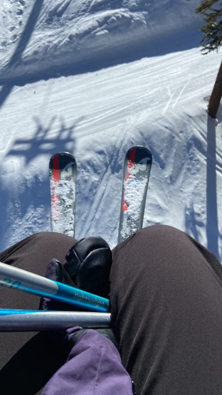 rented skis.