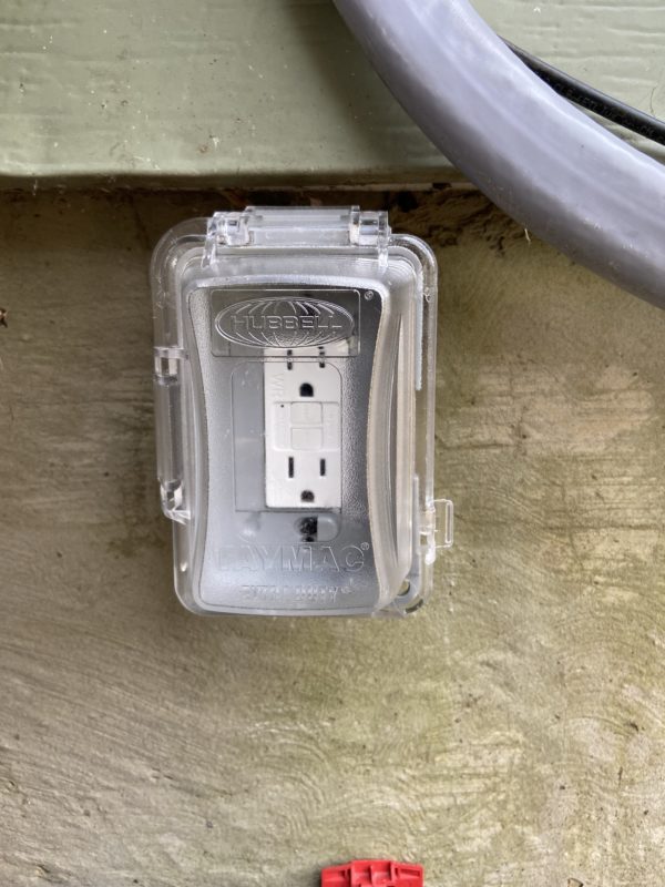 outdoor outlet.