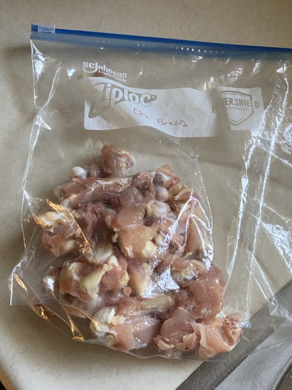 bones for broth in a bag.