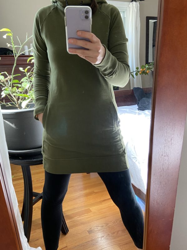 American Giant hoodie dress.