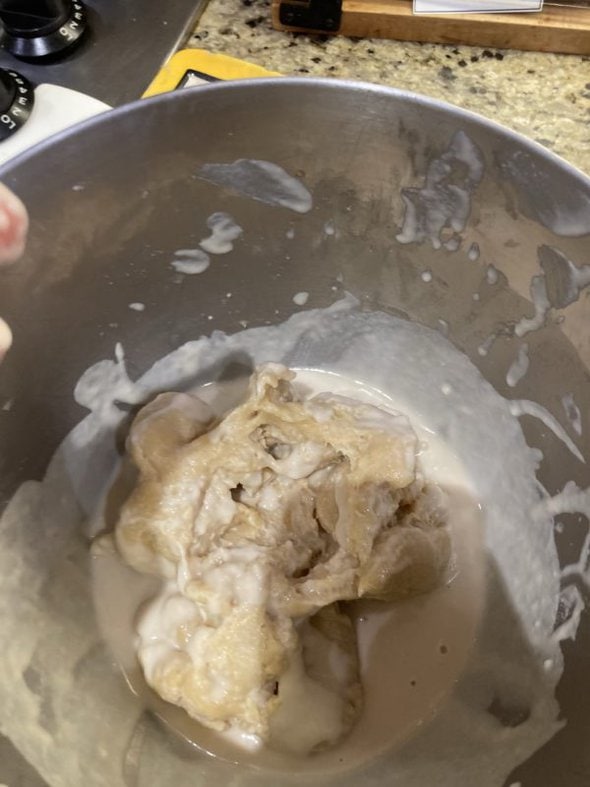 hard bread dough.