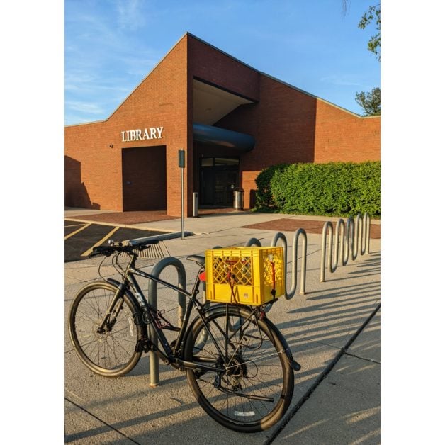 bike at library