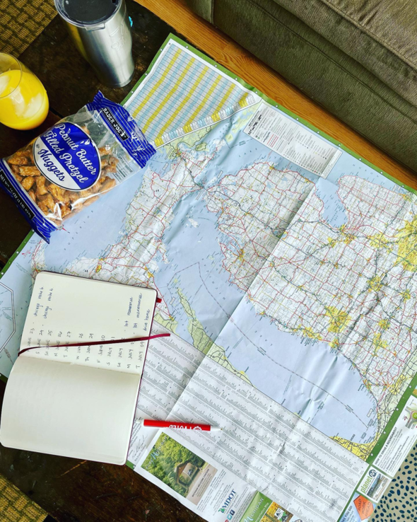 road trip planning.