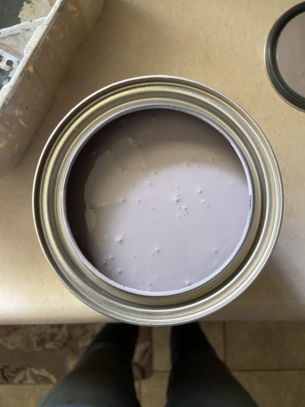 light purple paint.